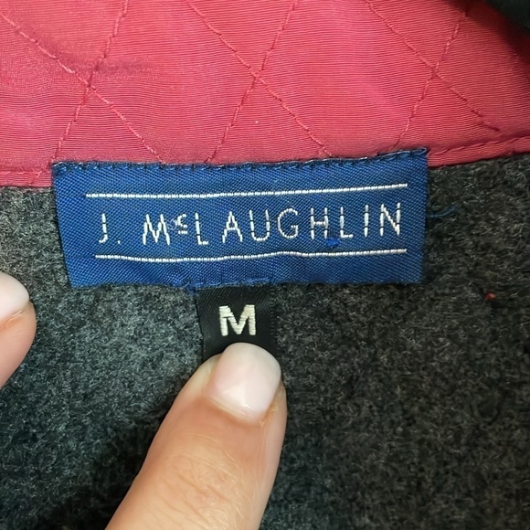 J. McLaughlin Women's Mauve Quilted Fleece Lined Full Zip Jacket Size Medium - Picture 9 of 14